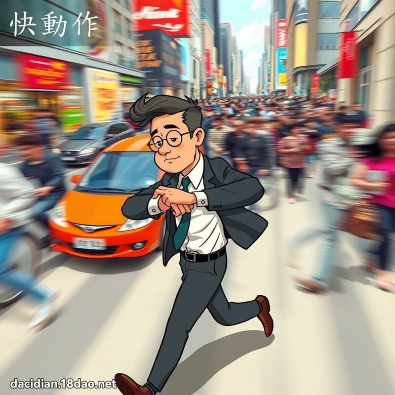 快動作 - 國語大辭典配圖