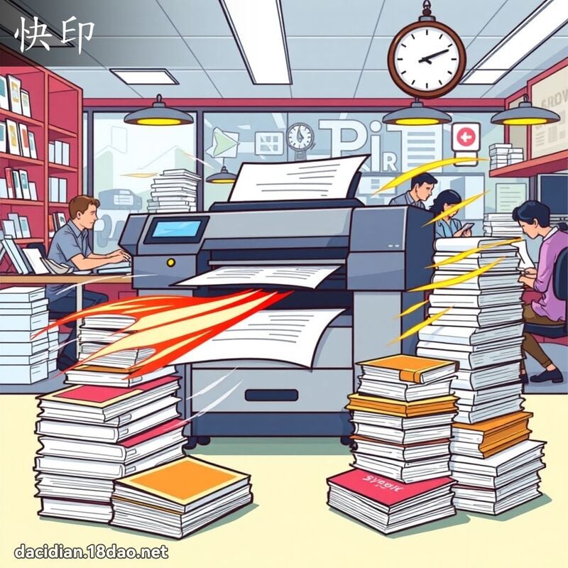 快印 - 国语大辞典配图