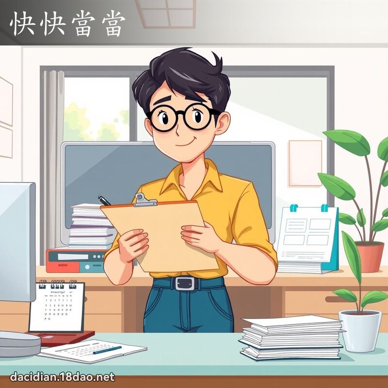 快快當當 - 國語大辭典配圖