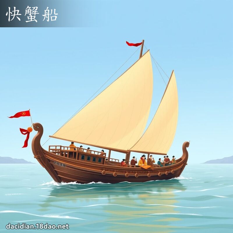 快蟹船 - 國語大辭典配圖