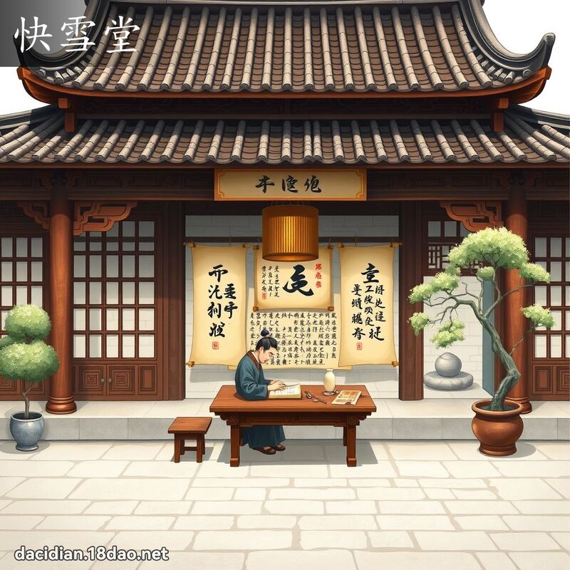 快雪堂 - 国语大辞典配图