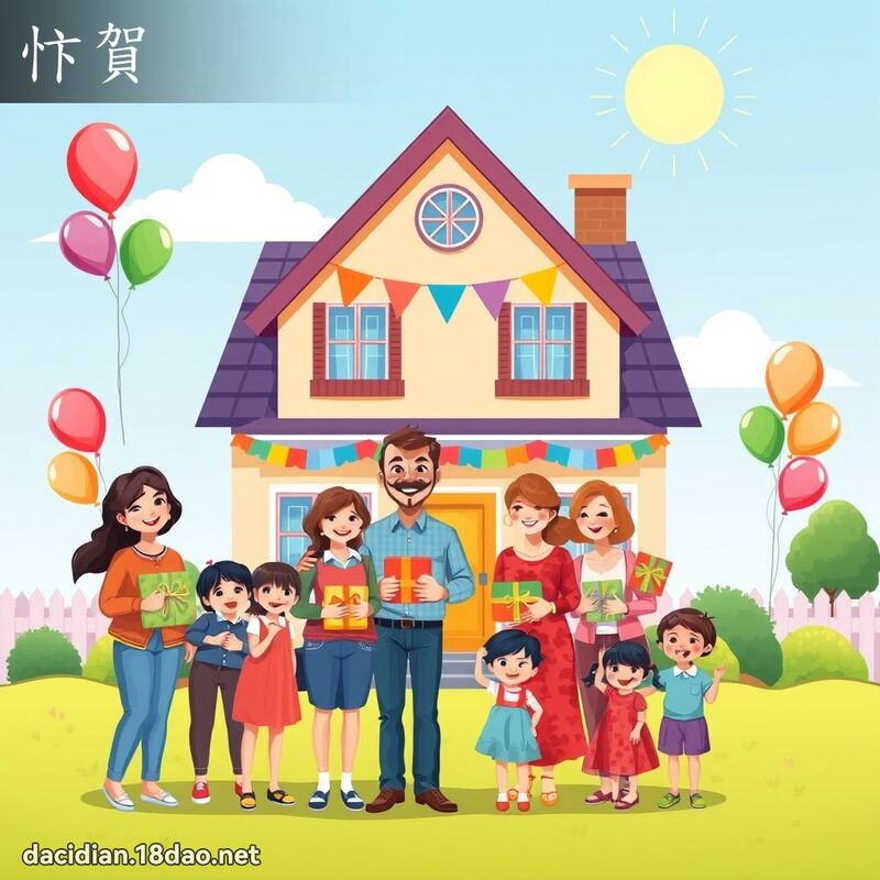 忭賀 - 國語大辭典配圖