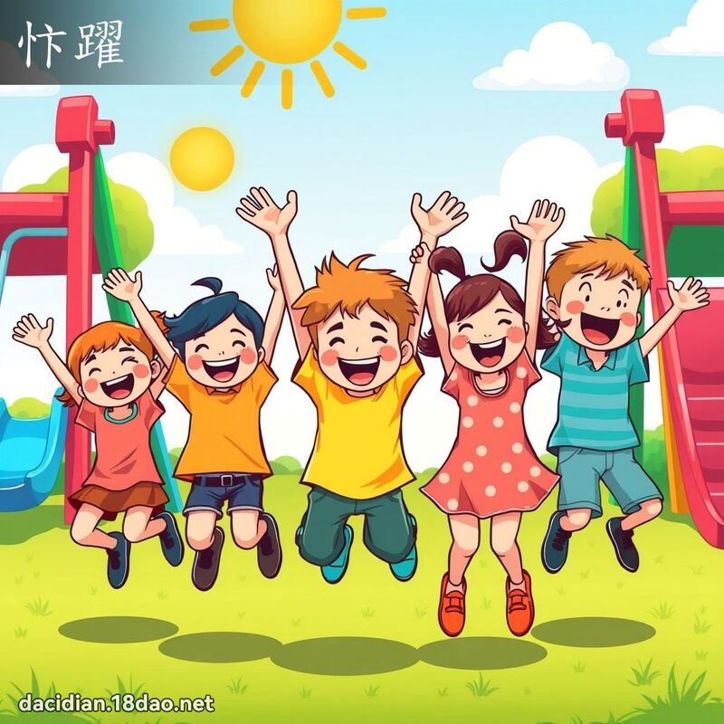 忭躍 - 國語大辭典配圖