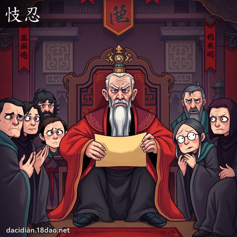 忮忍 - 國語大辭典配圖
