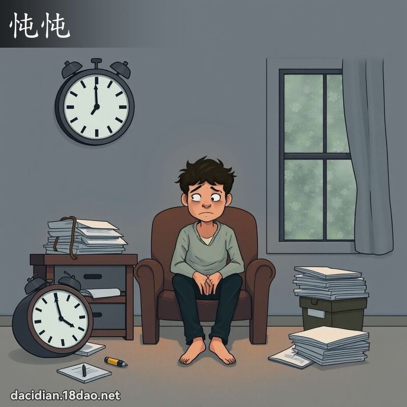 忳忳 - 国语大辞典配图