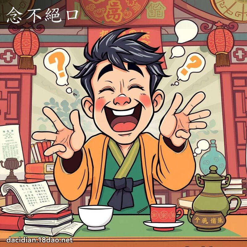 念不绝口 - 国语大辞典配图