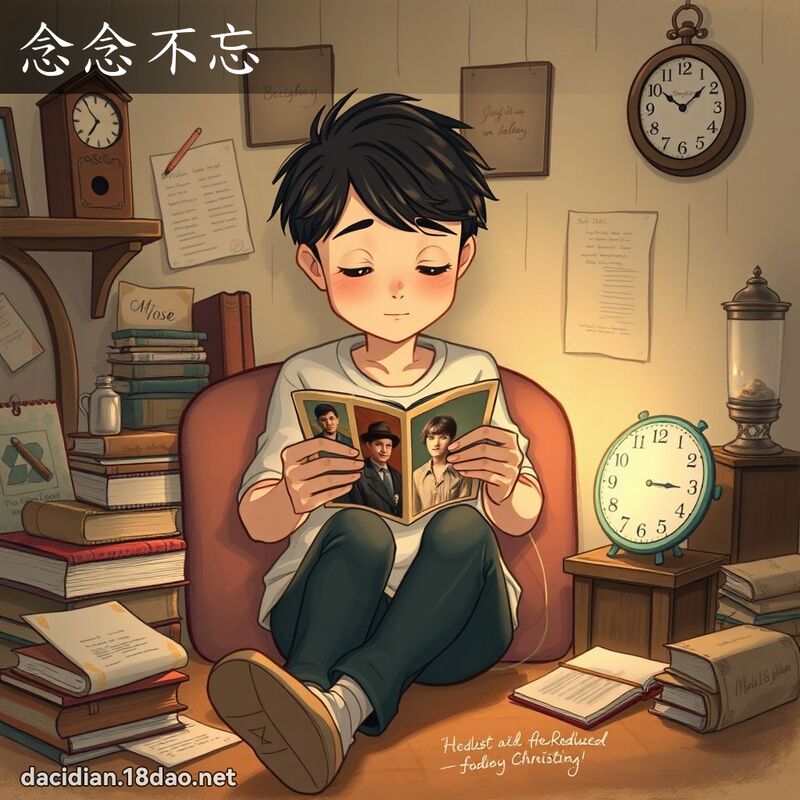 念念不忘 - 國語大辭典配圖