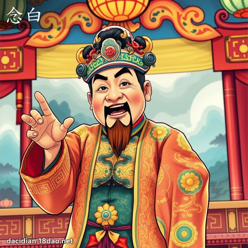 念白 - 國語大辭典配圖