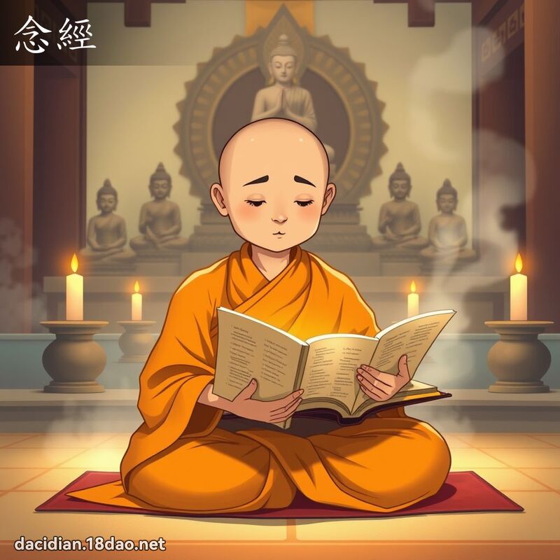 念經 - 國語大辭典配圖