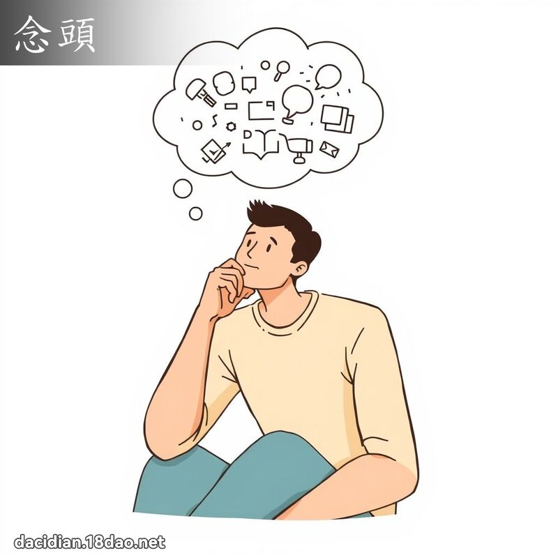 念头 - 国语大辞典配图