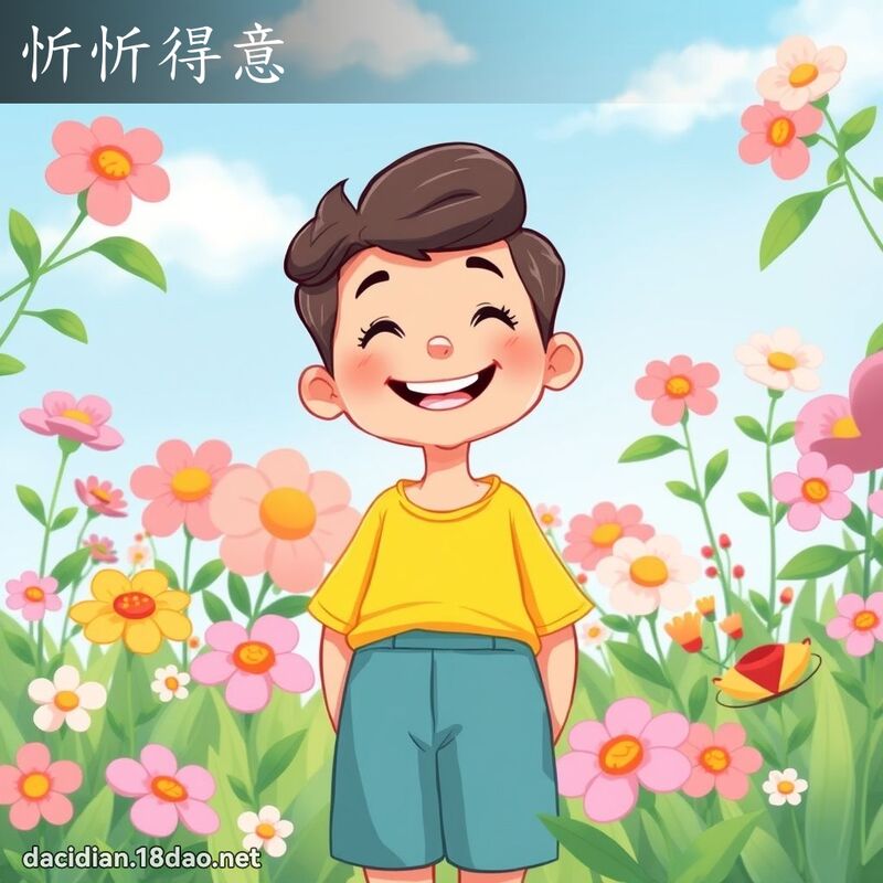 忻忻得意 - 國語大辭典配圖