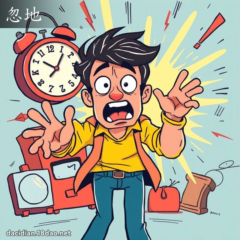 忽地 - 国语大辞典配图