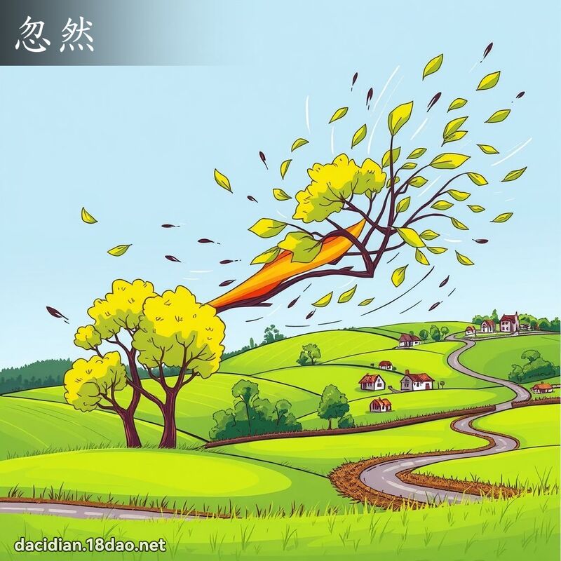 忽然 - 國語大辭典配圖