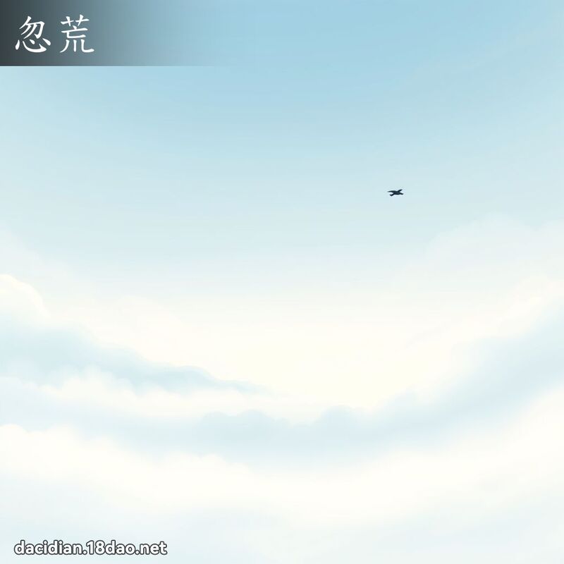 忽荒 - 國語大辭典配圖
