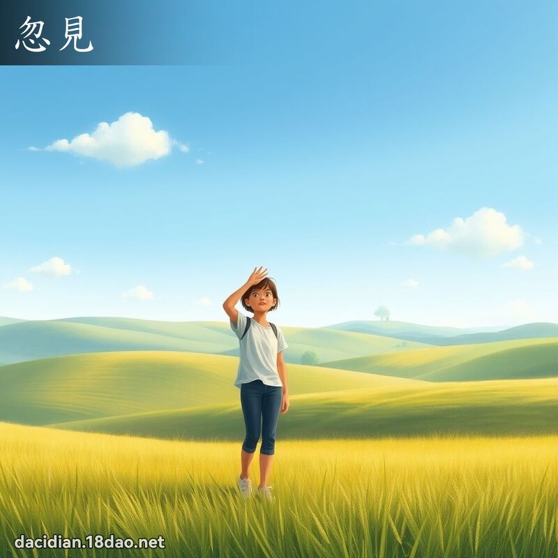 忽見 - 國語大辭典配圖