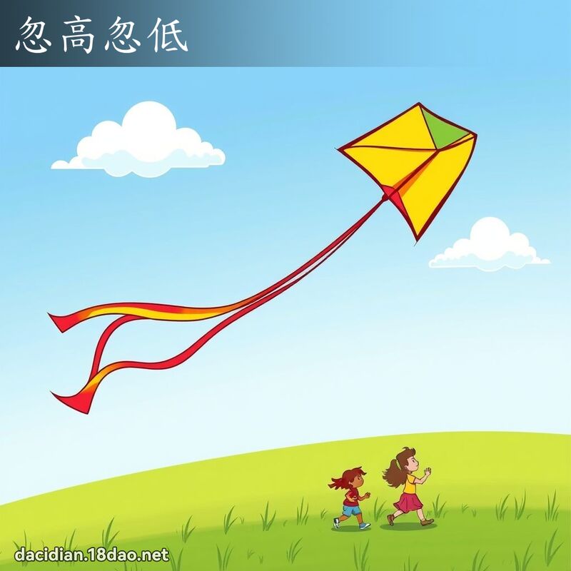 忽高忽低 - 国语大辞典配图