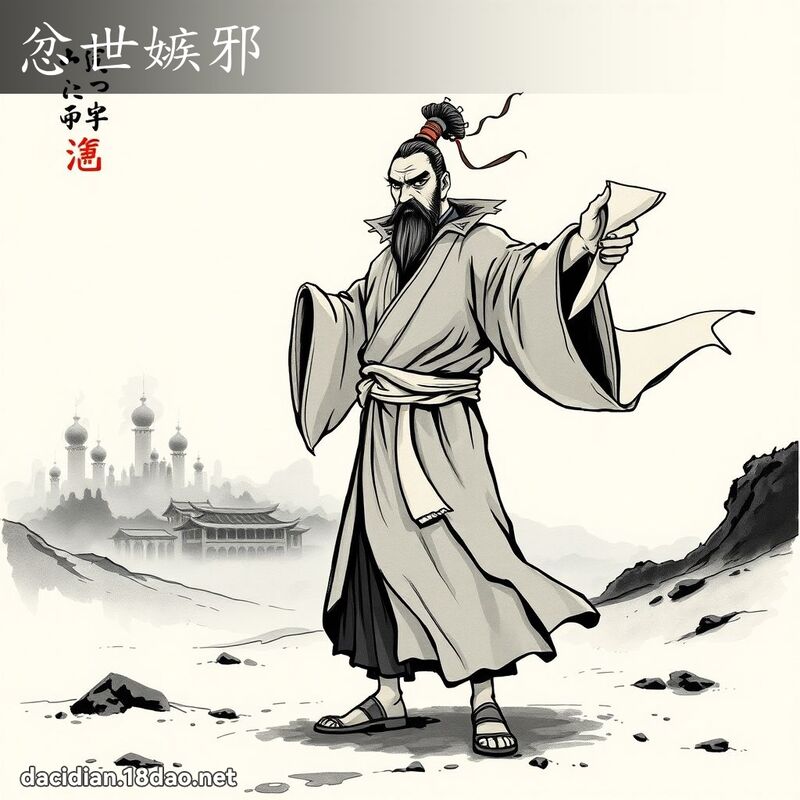 忿世嫉邪 - 國語大辭典配圖