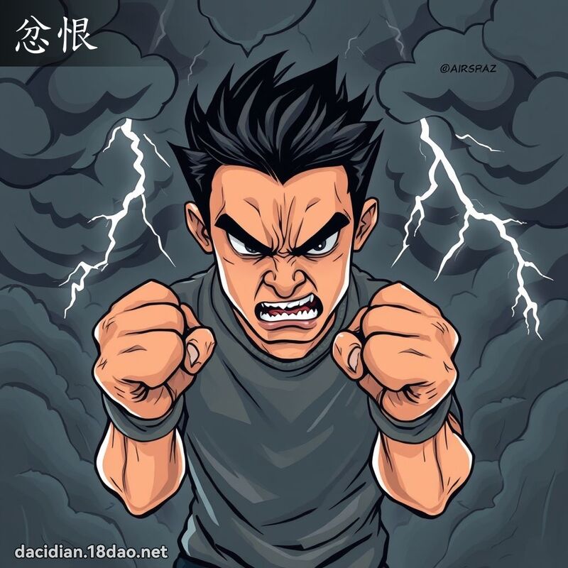 忿恨 - 國語大辭典配圖