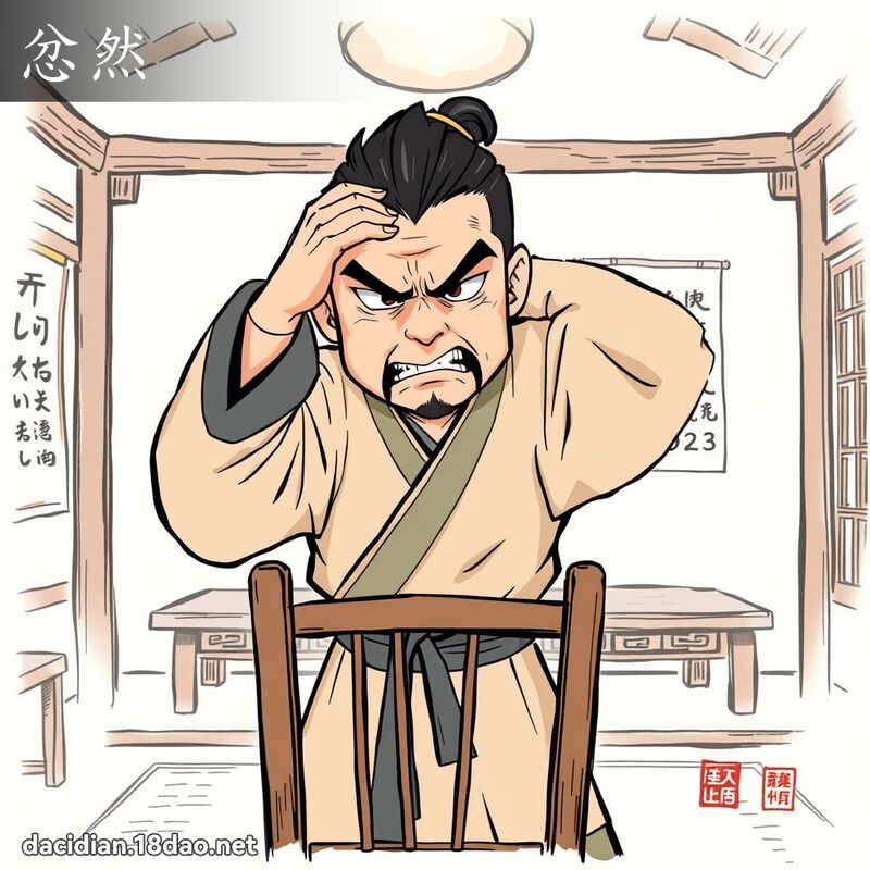 忿然 - 國語大辭典配圖