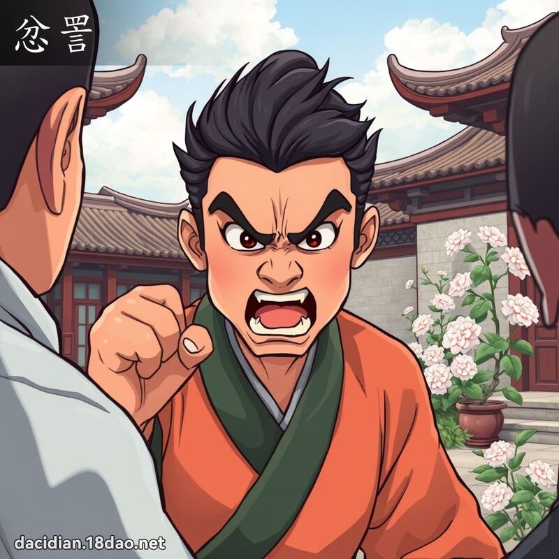 忿詈 - 国语大辞典配图