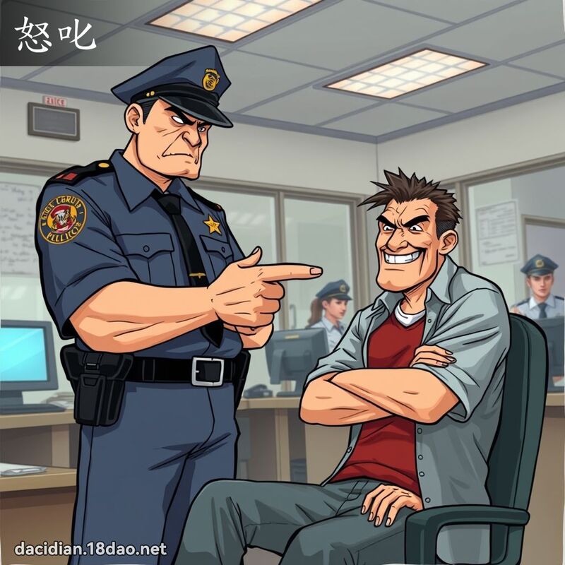怒叱 - 國語大辭典配圖