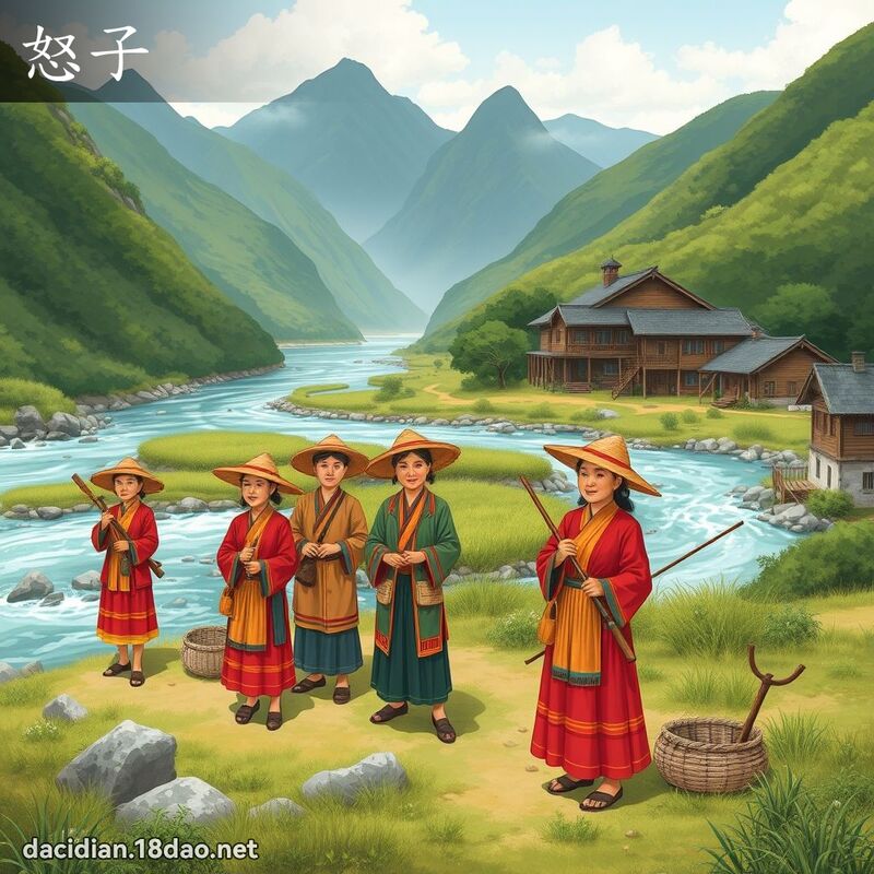 怒子 - 國語大辭典配圖