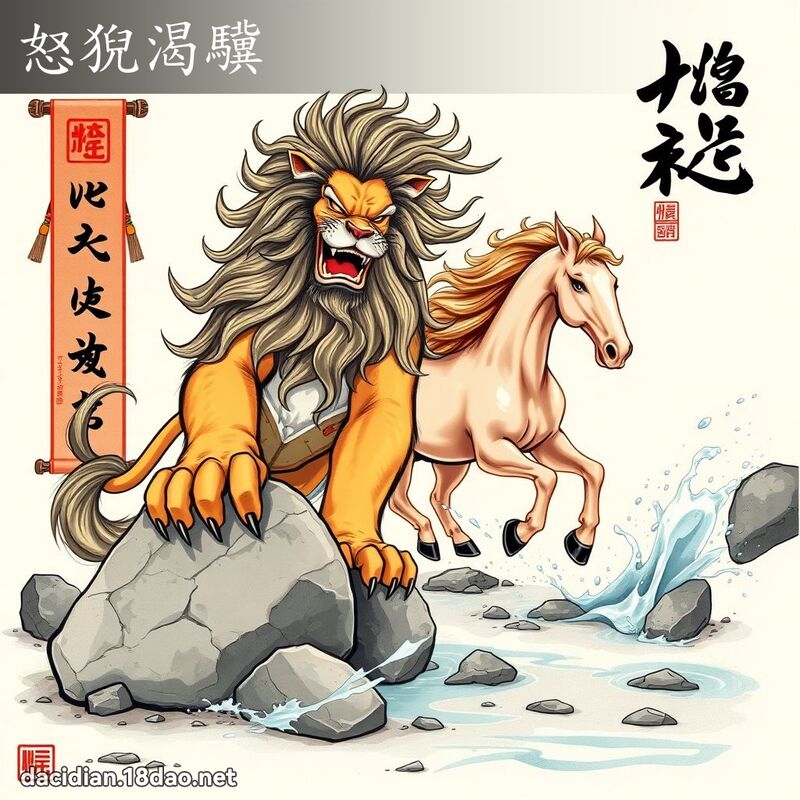怒猊渴驥 - 國語大辭典配圖