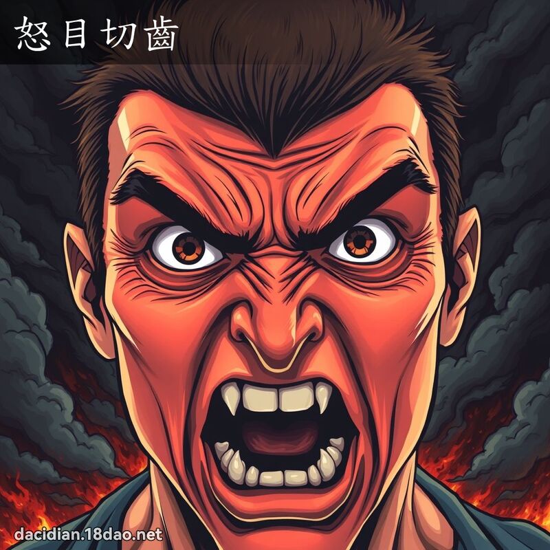 怒目切齒 - 國語大辭典配圖
