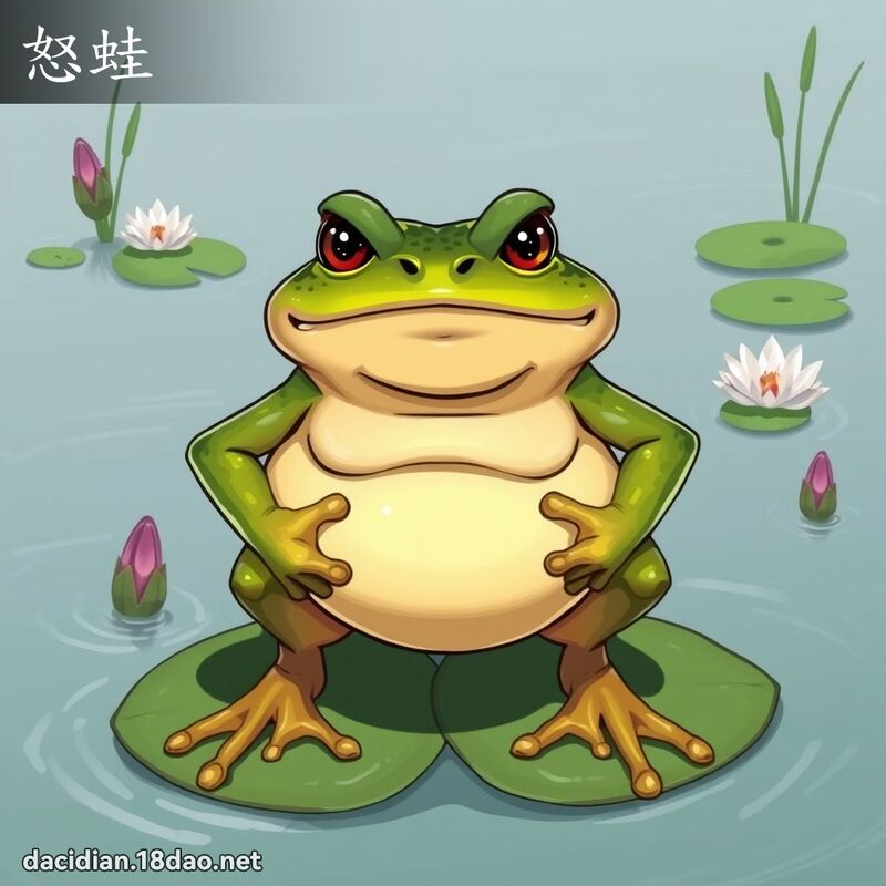 怒蛙 - 國語大辭典配圖