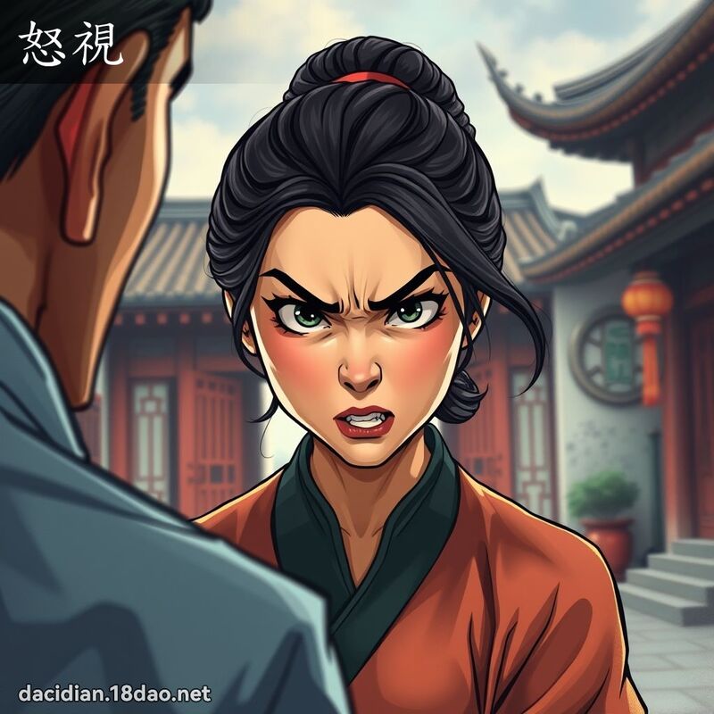 怒视 - 国语大辞典配图