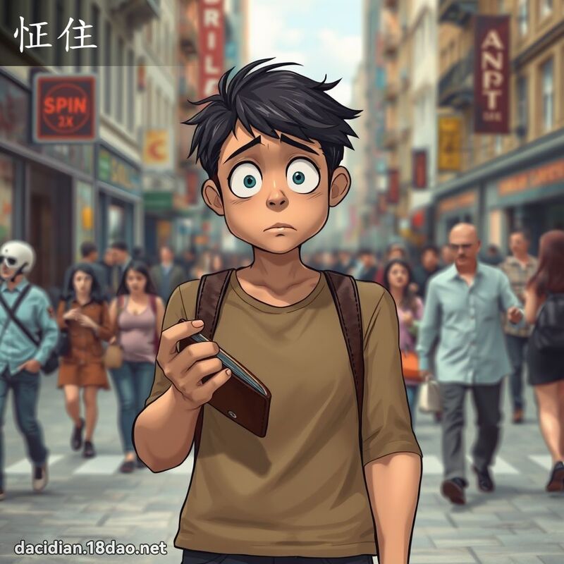 怔住 - 国语大辞典配图