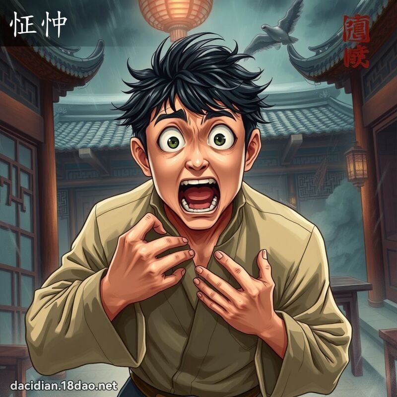 怔忡 - 国语大辞典配图