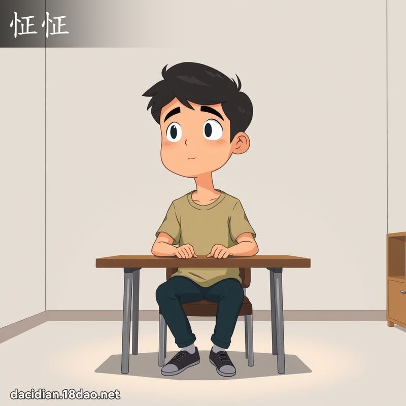 怔怔 - 國語大辭典配圖
