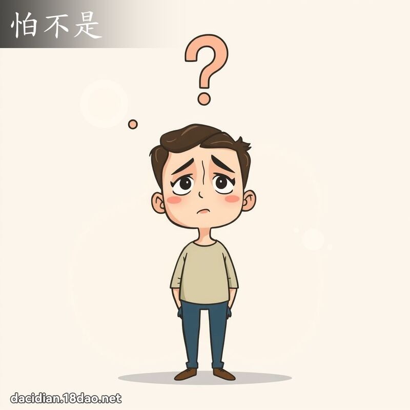 怕不是 - 國語大辭典配圖
