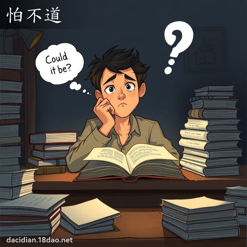 怕不道 - 国语大辞典配图