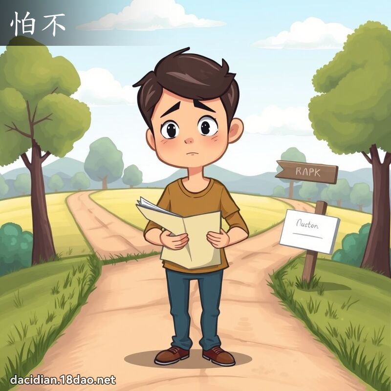 怕不 - 國語大辭典配圖