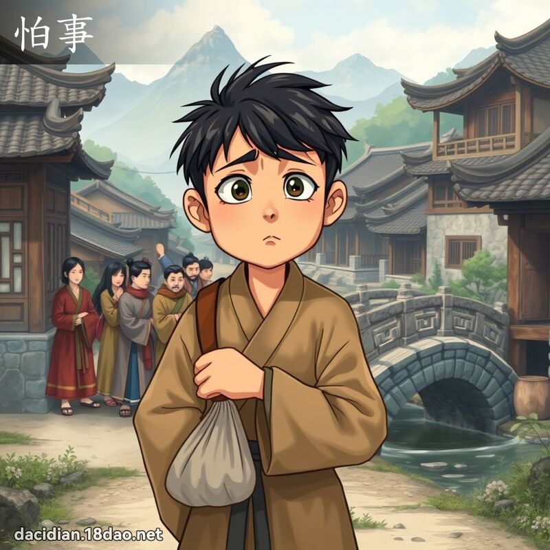 怕事 - 國語大辭典配圖