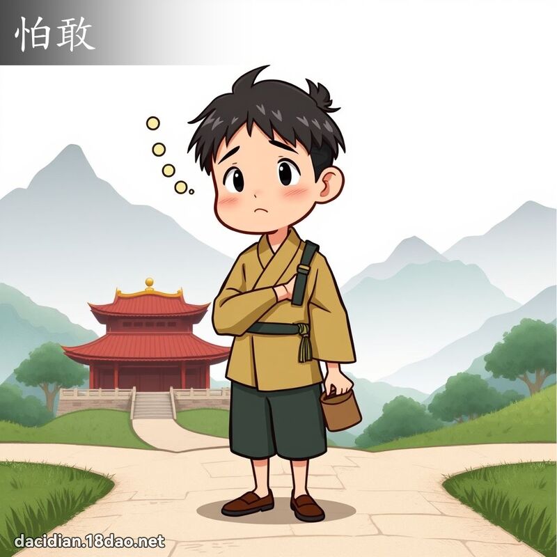 怕敢 - 國語大辭典配圖