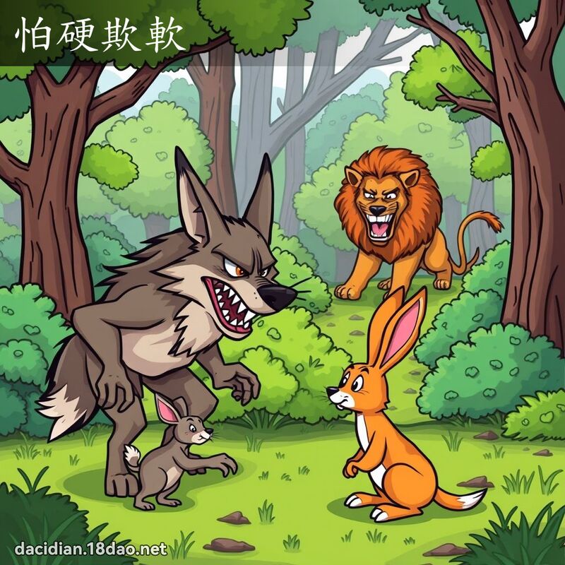 怕硬欺軟 - 國語大辭典配圖