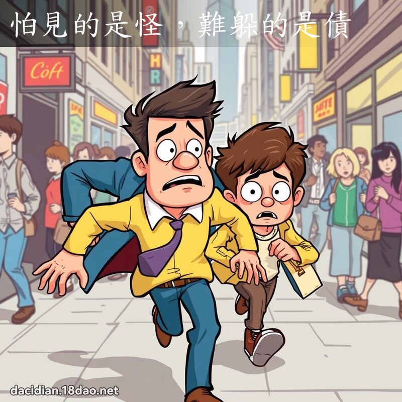 怕见的是怪，难躲的是债 - 国语大辞典配图