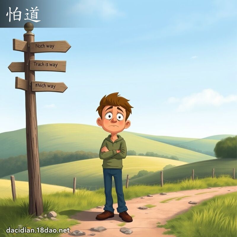 怕道 - 国语大辞典配图