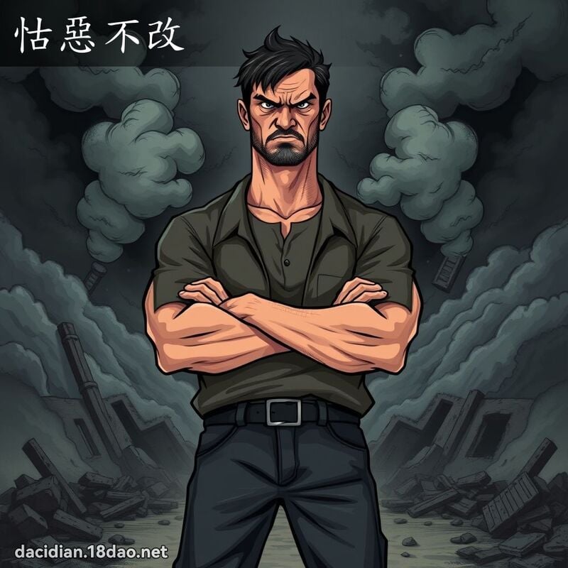 怙恶不改 - 国语大辞典配图