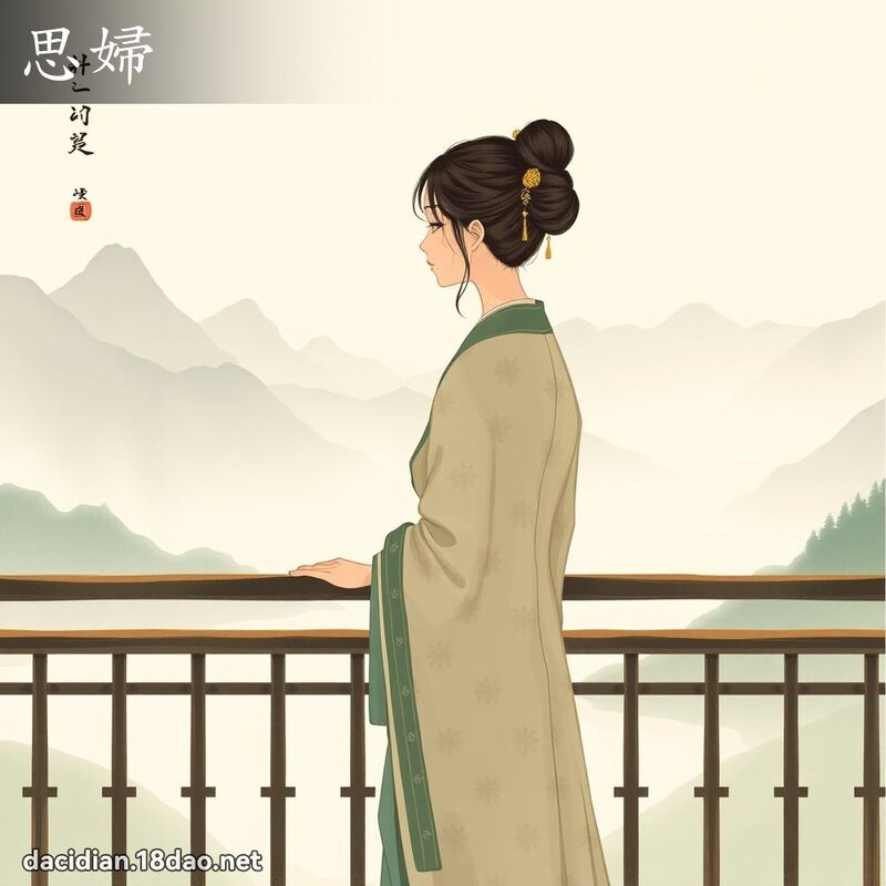 思婦 - 國語大辭典配圖