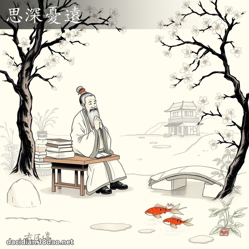 思深忧远 - 国语大辞典配图