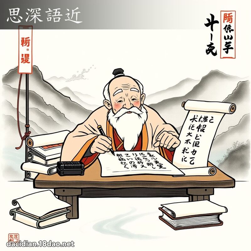 思深语近 - 国语大辞典配图