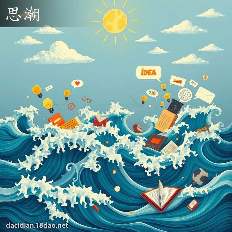 思潮 - 國語大辭典配圖