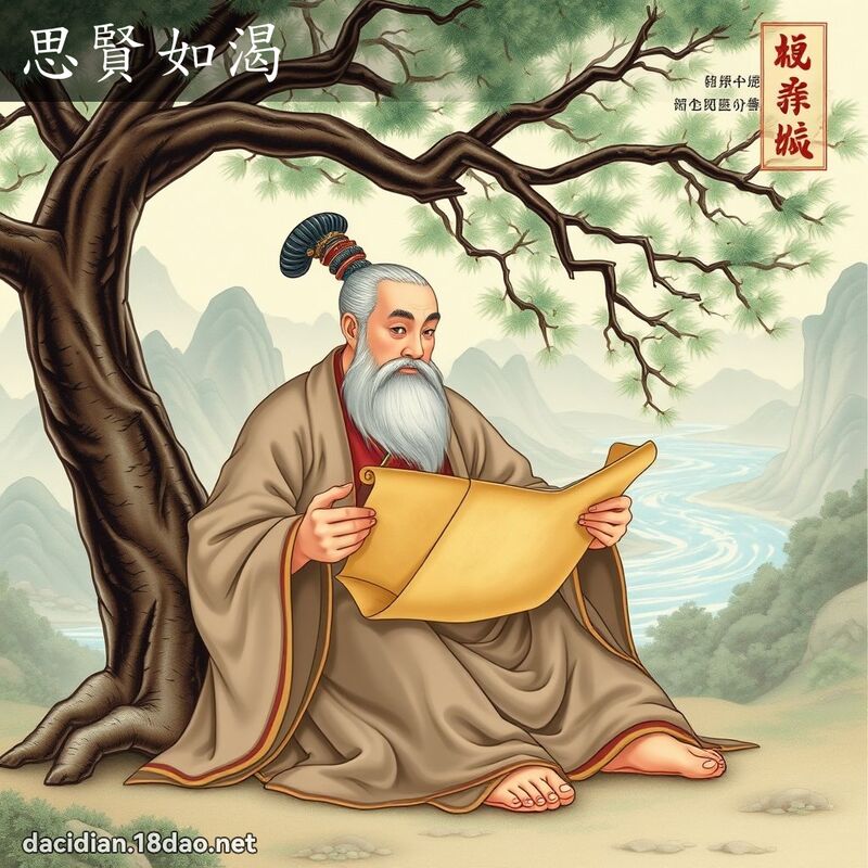 思賢如渴 - 國語大辭典配圖