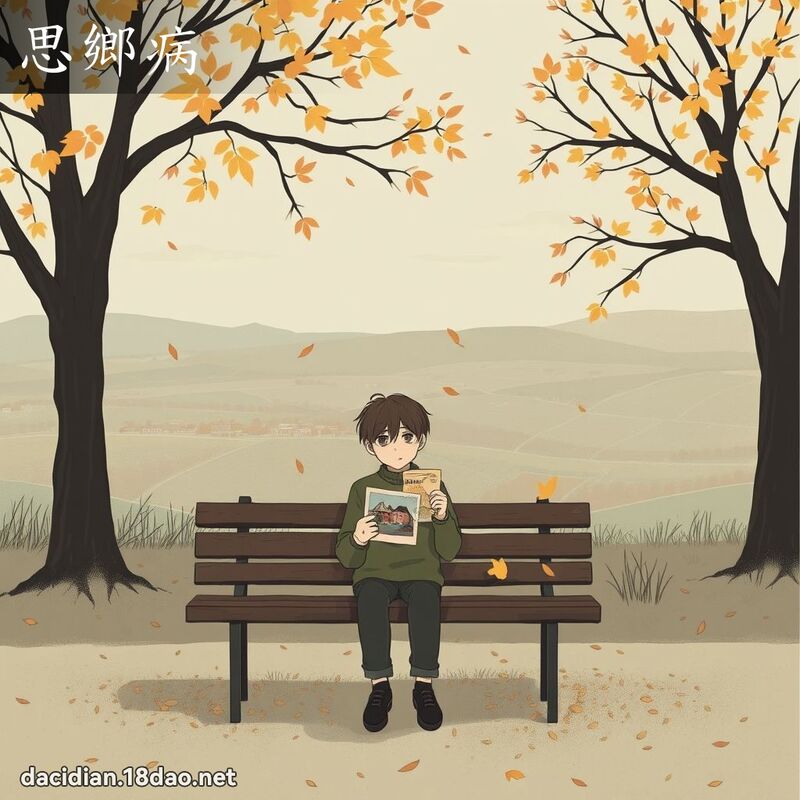 思鄉病 - 國語大辭典配圖