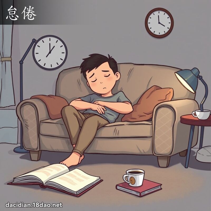怠倦 - 國語大辭典配圖