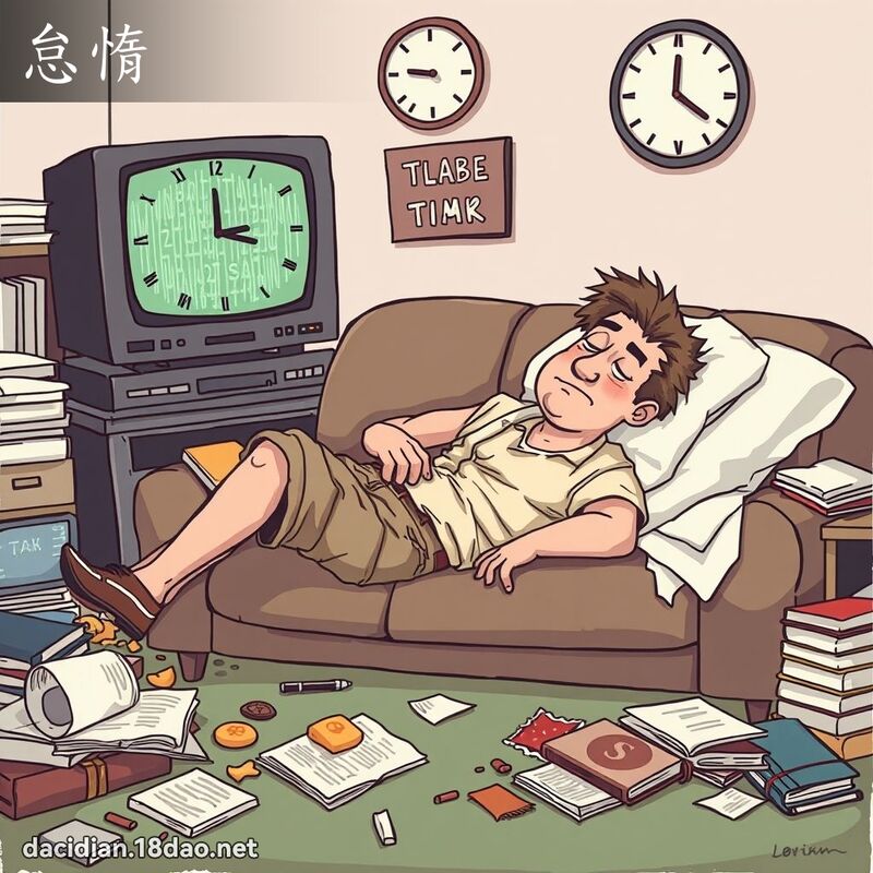 怠惰 - 国语大辞典配图